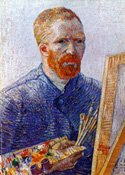 Self-portrait of Vincent Van Gogh